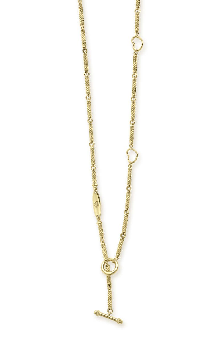 LAGOS Signature Caviar Station Necklace, Alternate, color, Gold