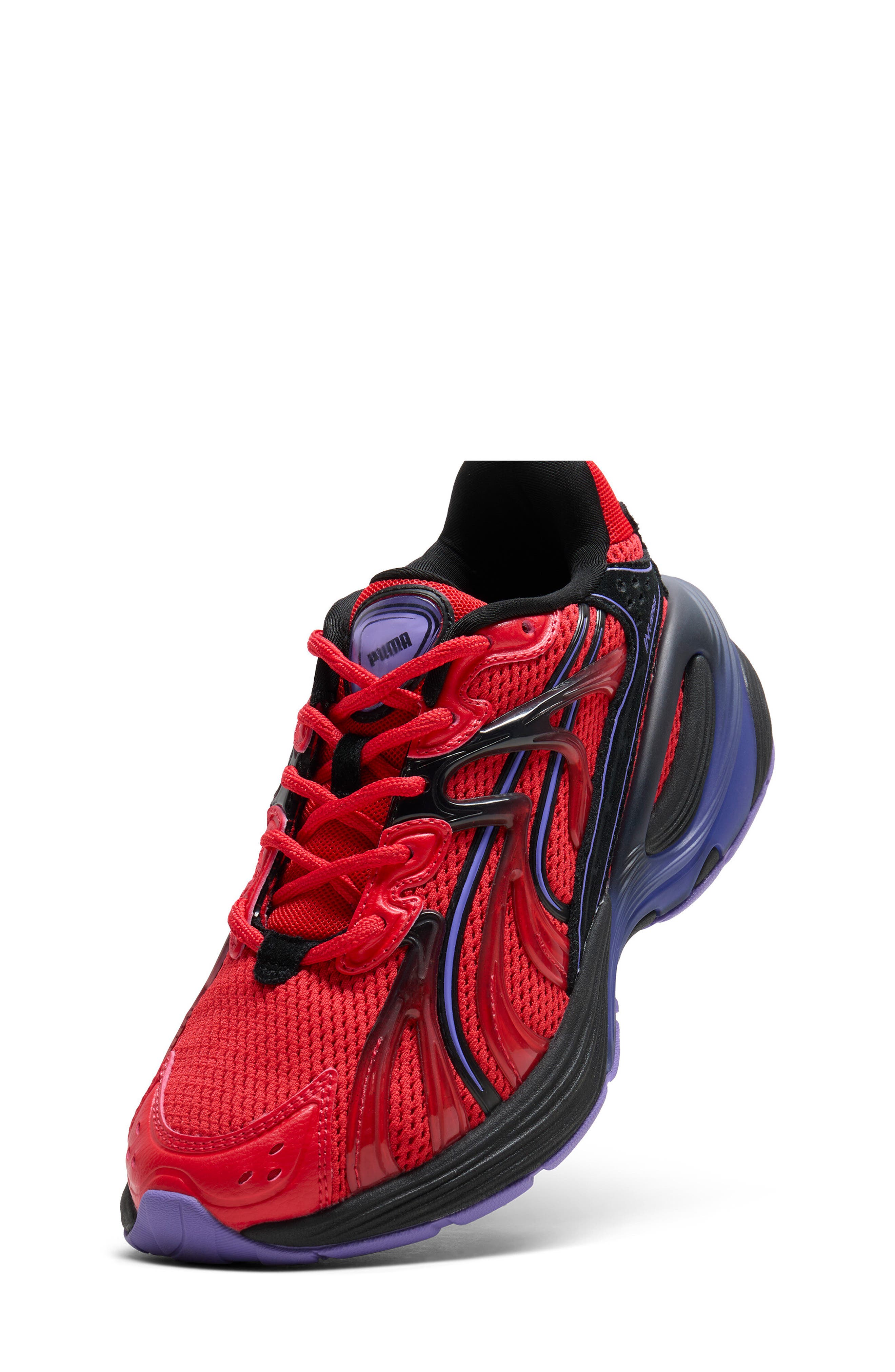 Kids' Inverse Sneaker, Alternate, color, PUMA RED/ DARK AMETHYST/ BLACK