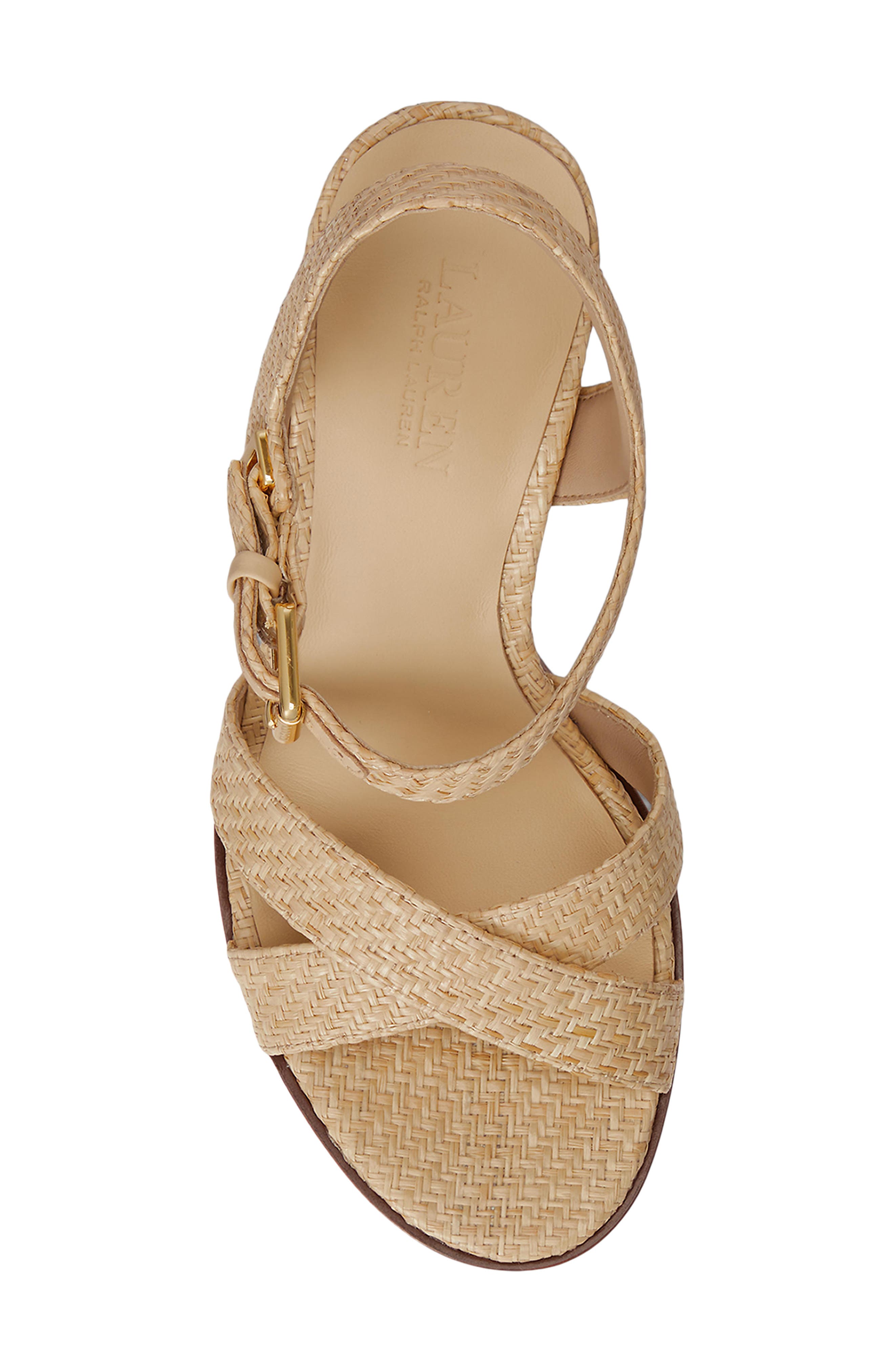 Ralph Lauren Emeryn Sandal, Alternate, color, Natural