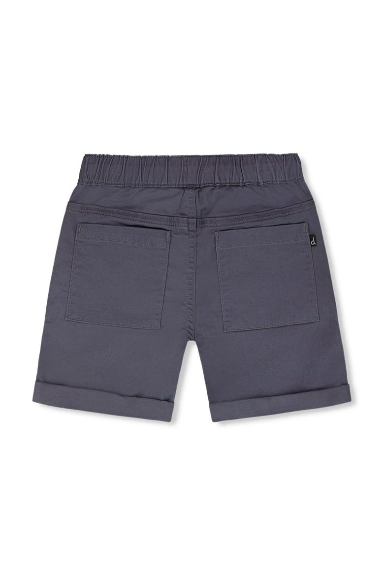 Folded Hems Stretch Twill Shorts, Alternate, color, Grey