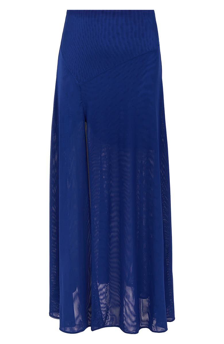ViX Paula Hermanny Aviva Slit Cover-Up Maxi Skirt, Alternate, color, Blue