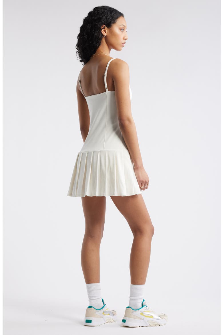 Sporty Skort Romper, Alternate, color, WHITE BLANC