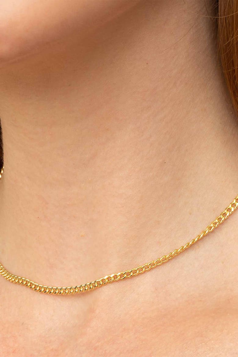 14K Yellow Gold Estate Cuban Choker, Alternate, color, Yellow Gold