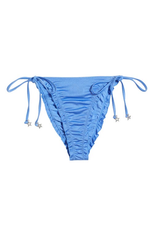 PACSUN PACSUN CECILIA RUFFLE STAR CHARM SIDE TIE BIKINI BOTTOMS 