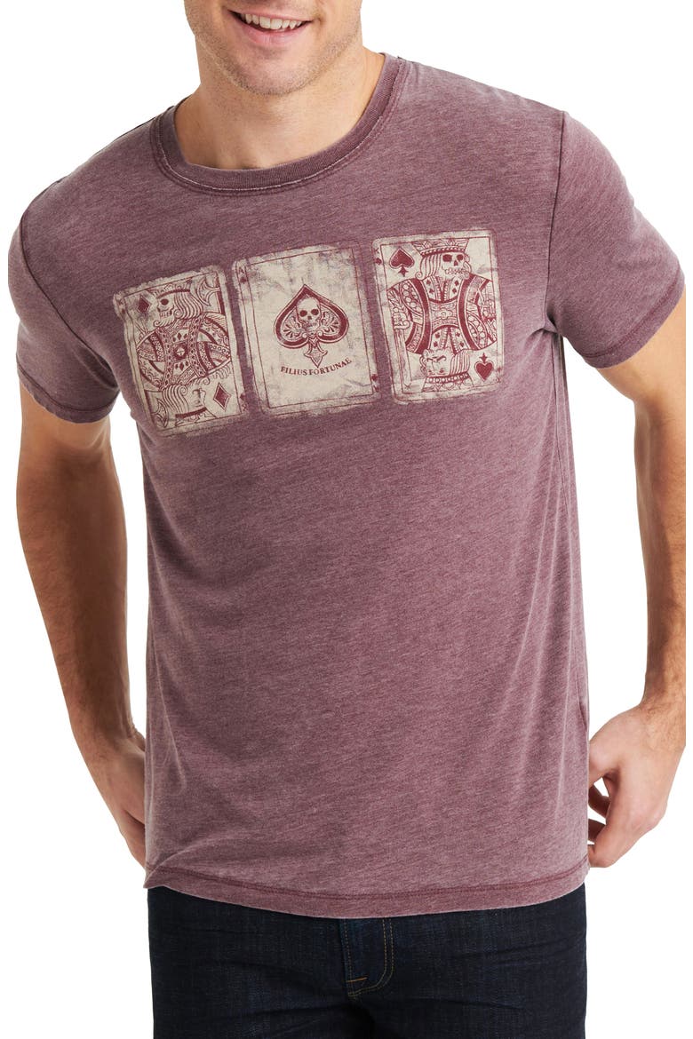 Poker Cards Graphic T-Shirt, Main, color, PORT ROYALE