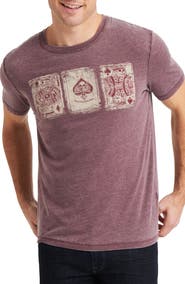 Lucky Brand Poker Cards Graphic T-Shirt