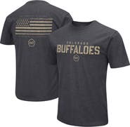 COLOSSEUM Men's Colosseum Heather Black Colorado Buffaloes Big & Tall OHT Military Appreciation Playbook T-Shirt