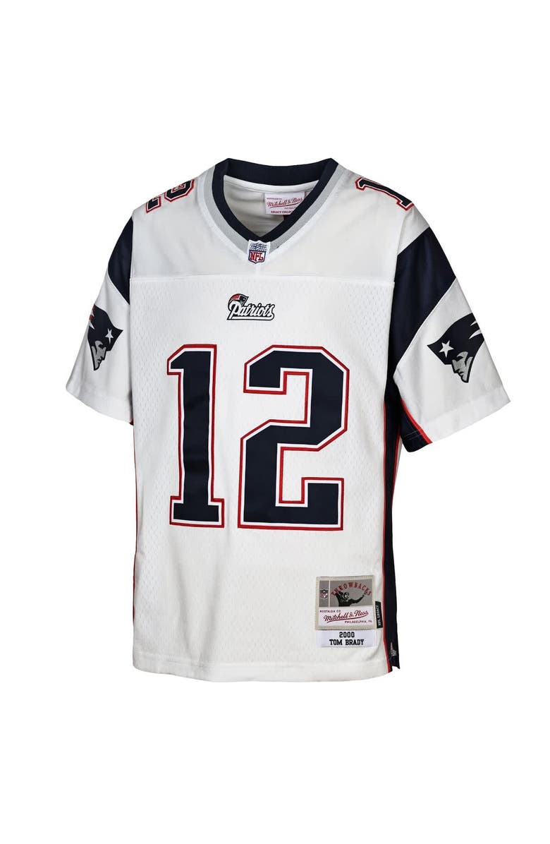 Mitchell 
Ness Youth Mitchell 
Ness Tom Brady White New England Patriots 2000 Legacy Replica Jersey, Alternate, color, White