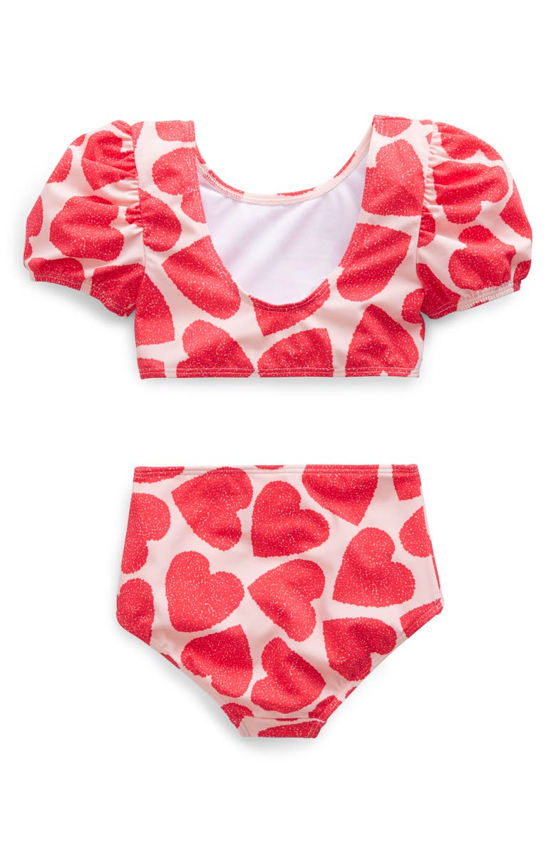 Mini Boden Kids' Puff Sleeve Two-Piece Swimsuit, Alternate, color,