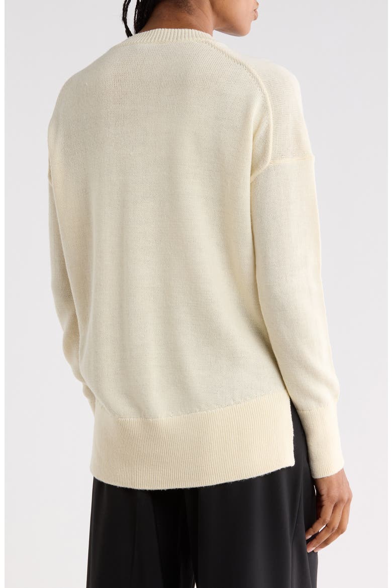 Karenia Wool Blend Crewneck Sweater, Alternate, color, IVORY
