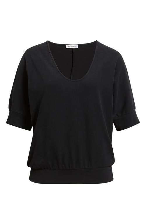 Artless Forever Logan Scoop Neck Top In Blue
