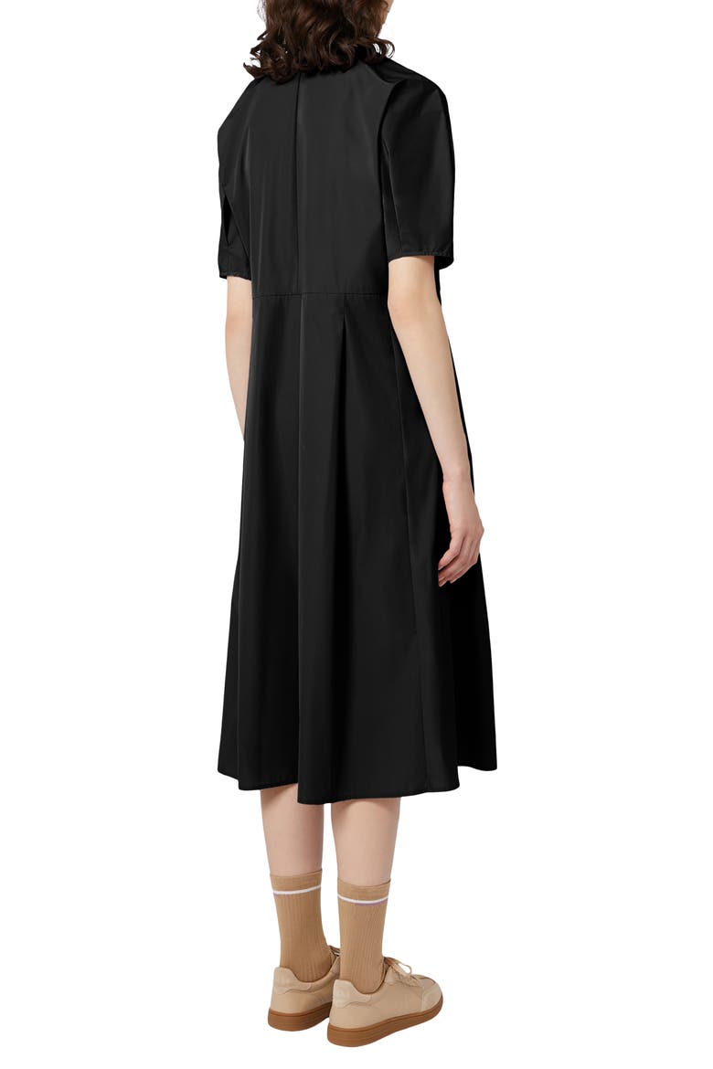 Cadmio Midi Shirtdress, Alternate, color, BLACK