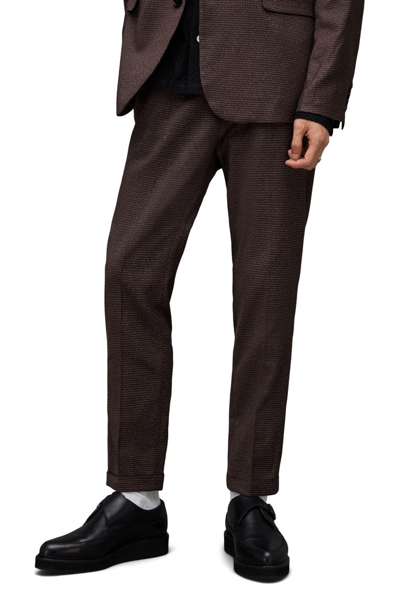 Lowdes Cuffed Ankle Pants, Main, color, OXBLOOD RED