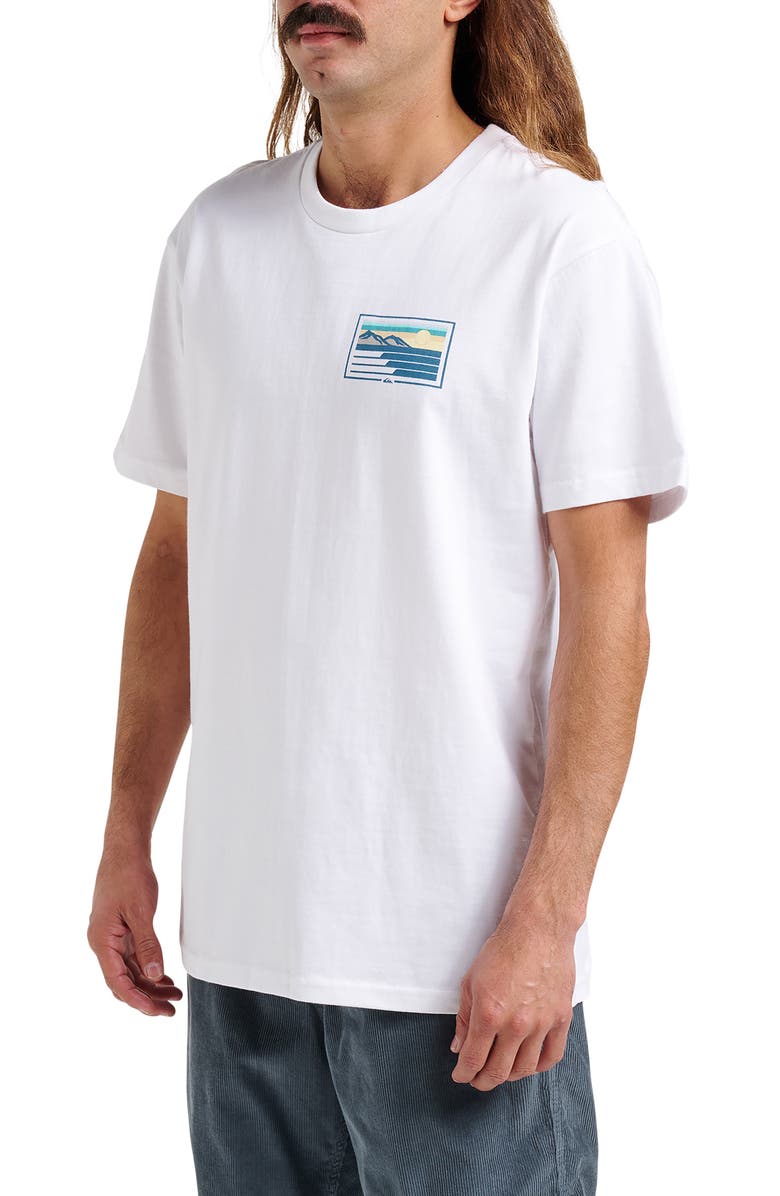 Quiksilver Coastal Vibes Graphic T-Shirt, Alternate, color, White