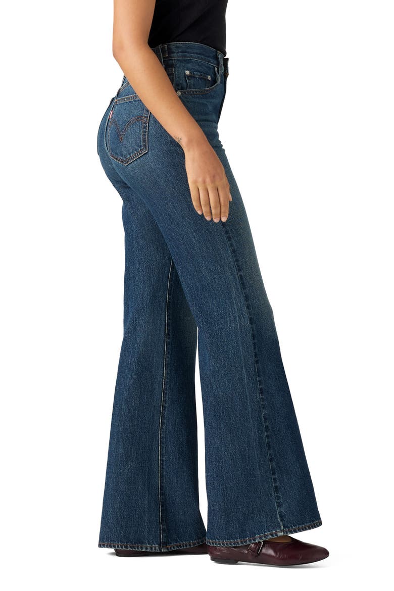 Cinch High Waist Flare Jeans, Alternate, color, HEALING HOUR