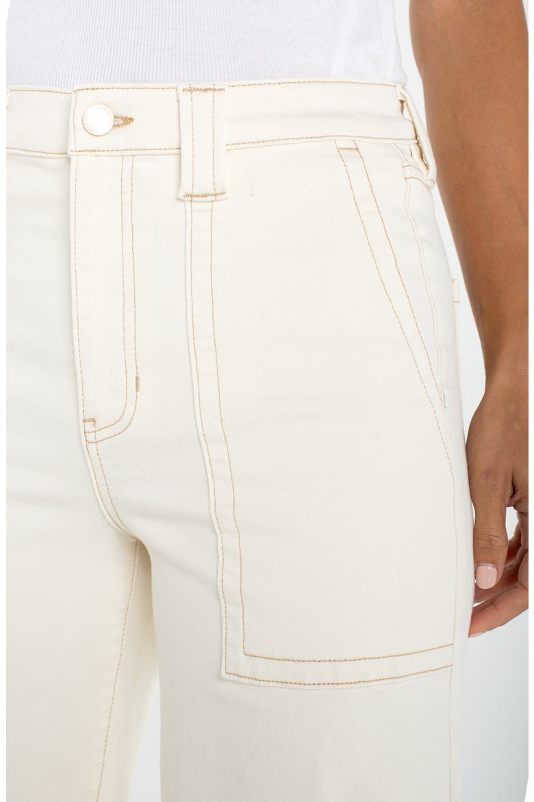 Stride Patch Pocket High Waist Crop Wide Leg Jeans, Alternate, color, SEASIDE DUNES