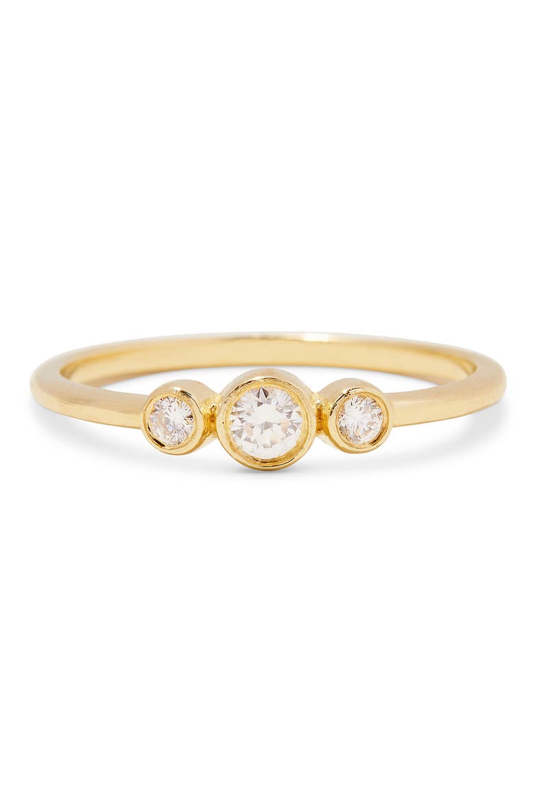 Elle Diamond Ring, Alternate, color, GOLD