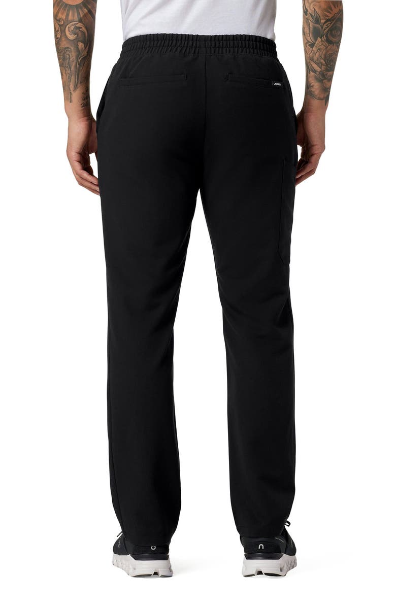 JAANUU Rhodes Men's 7-Pocket Straight Leg Scrub Pant, Alternate, color, Black