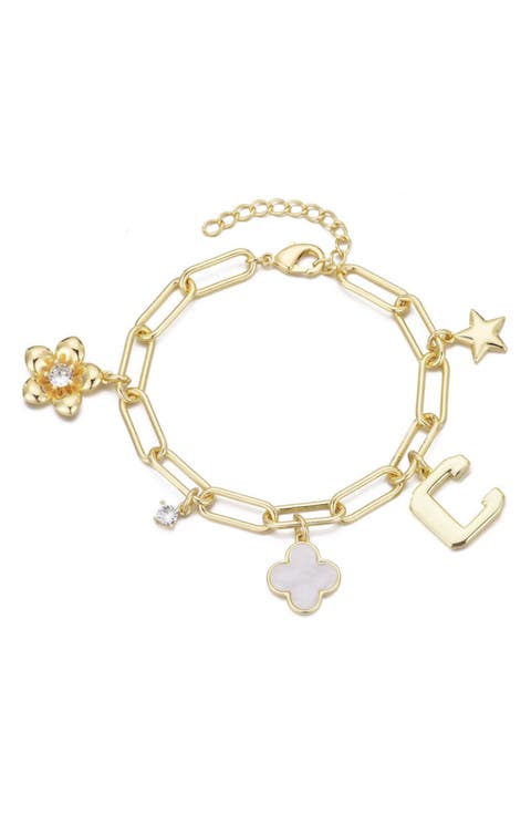 Initial Charm Bracelet