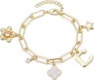 Adornia Initial Charm Bracelet