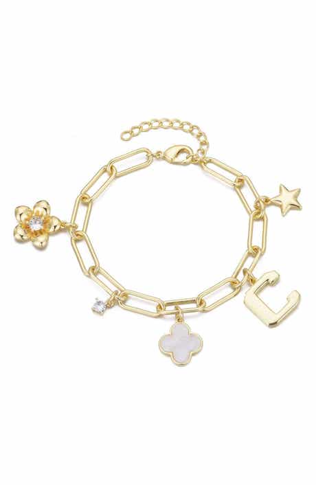 Adornia Initial Charm Bracelet