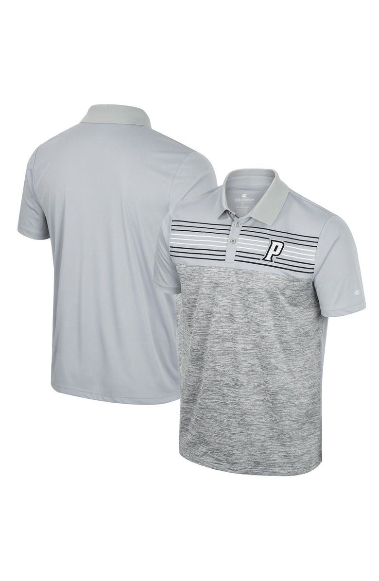 COLOSSEUM Men's Colosseum Gray Providence Friars Cybernetic Polo, Main, color, 