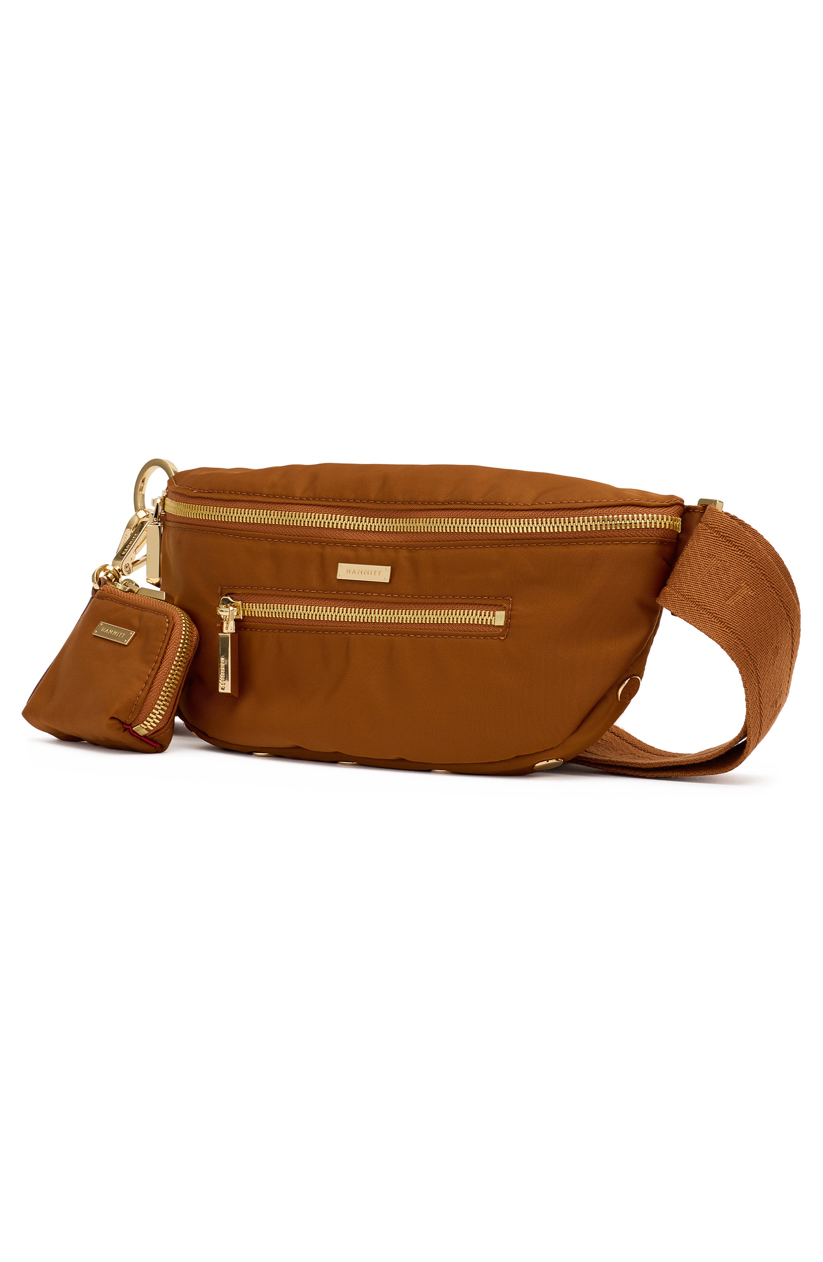 Charles Medium Crossbody Bag, Alternate, color, AMBER NYLON/ GOLD
