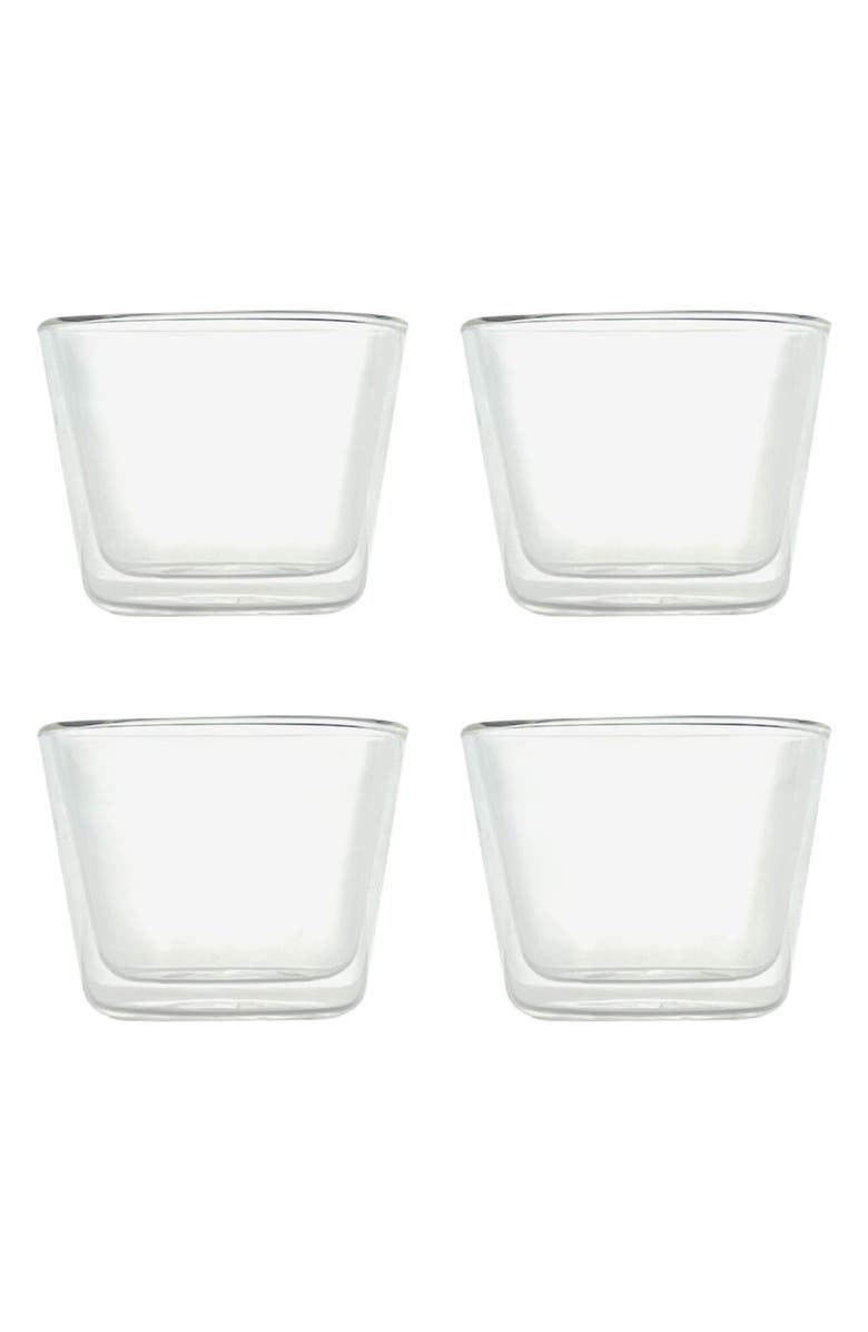 CLOUDNOLA Rocks Set of 4 Glasses, Main, color, Clear