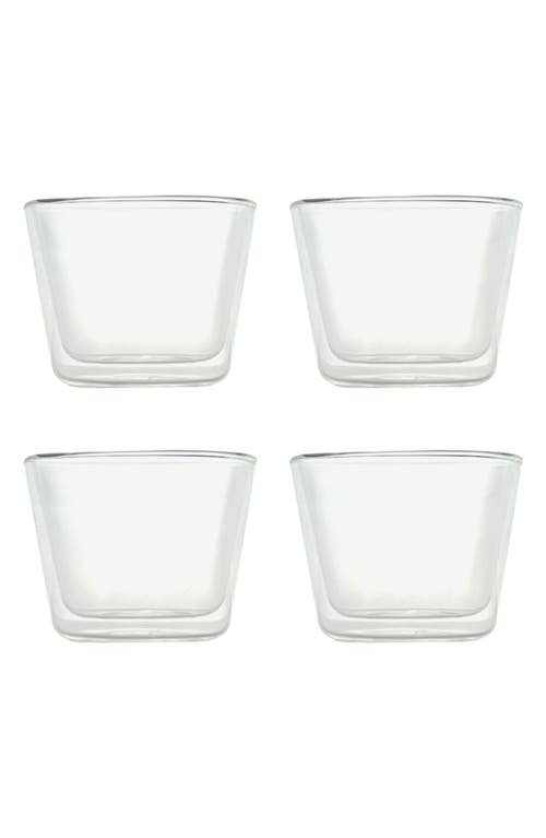Cloudnola Rocks Set Of 4 Glasses In Transparent