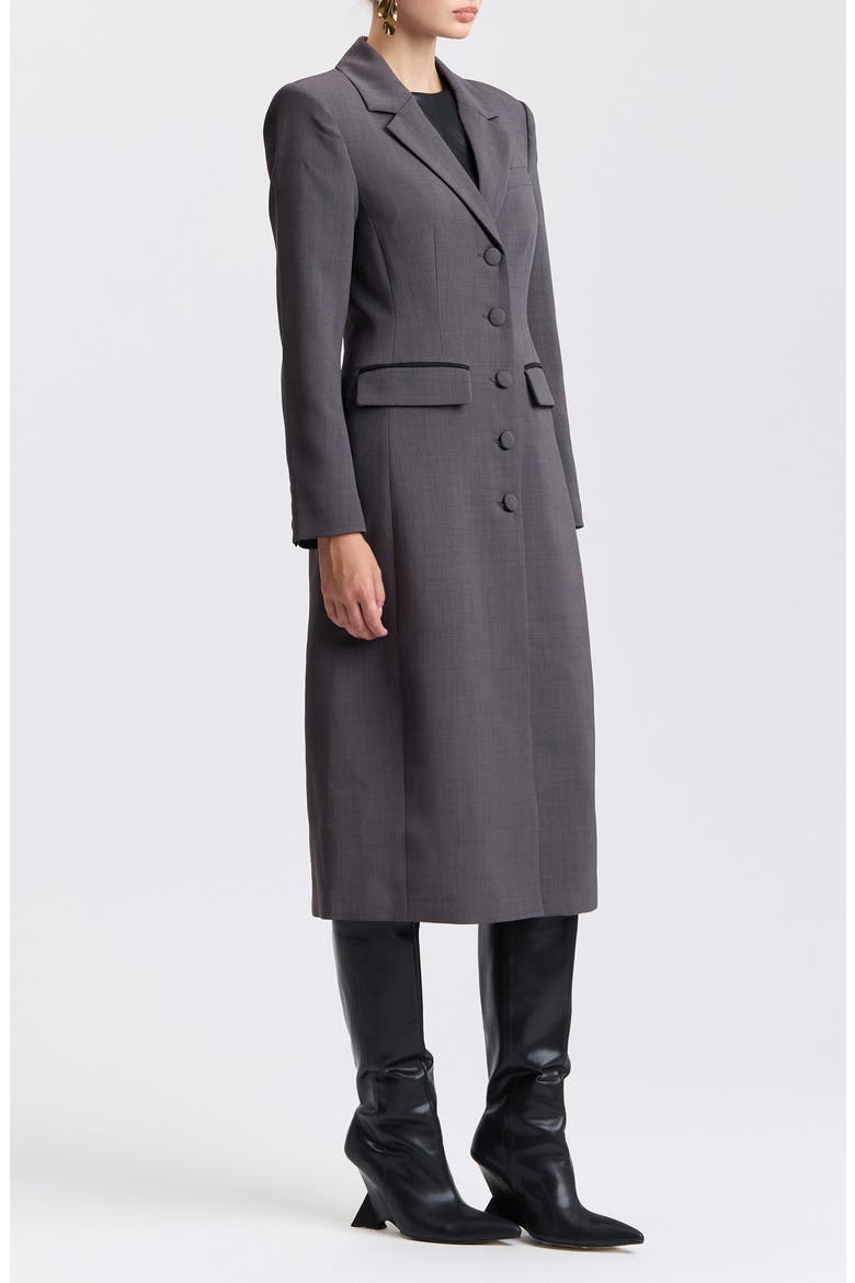 Hourglass Maxi Coat, Alternate, color, CHARCOAL GREY