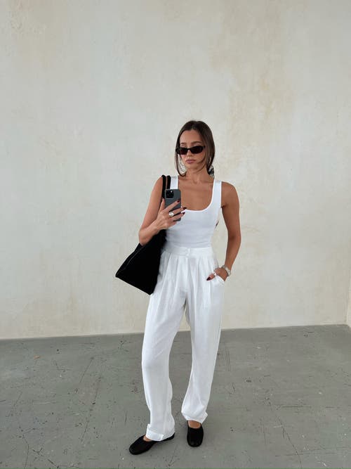 Weworewhat Linen Trouser
