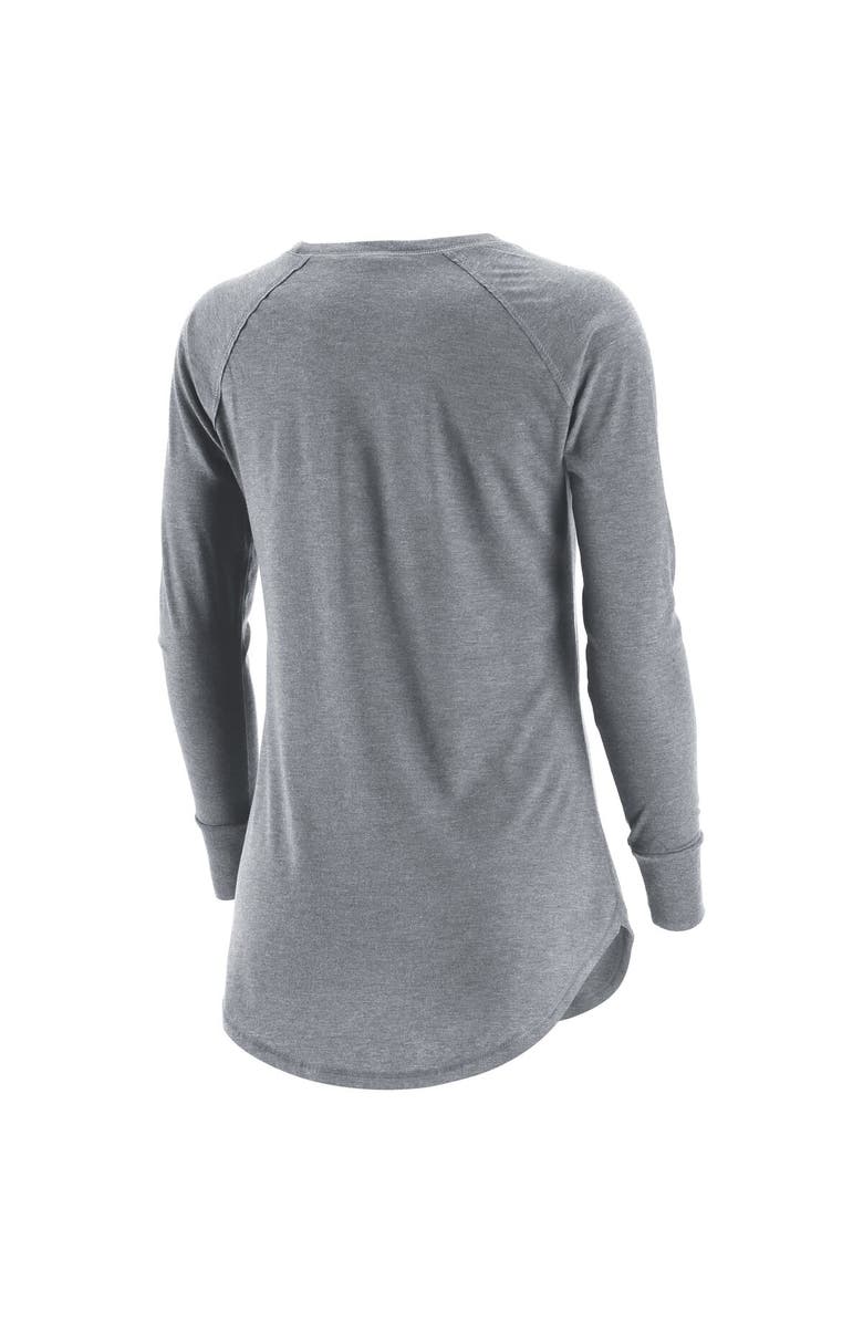 ADPRO Sports Women's Gray Philadelphia Wings Primary Logo Tri-Blend Long Sleeve T-Shirt, Alternate, color, Gray