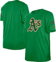 New Era Men's New Era Kelly Green Athletics St. Patrick's Day Shamrock Fill T-Shirt