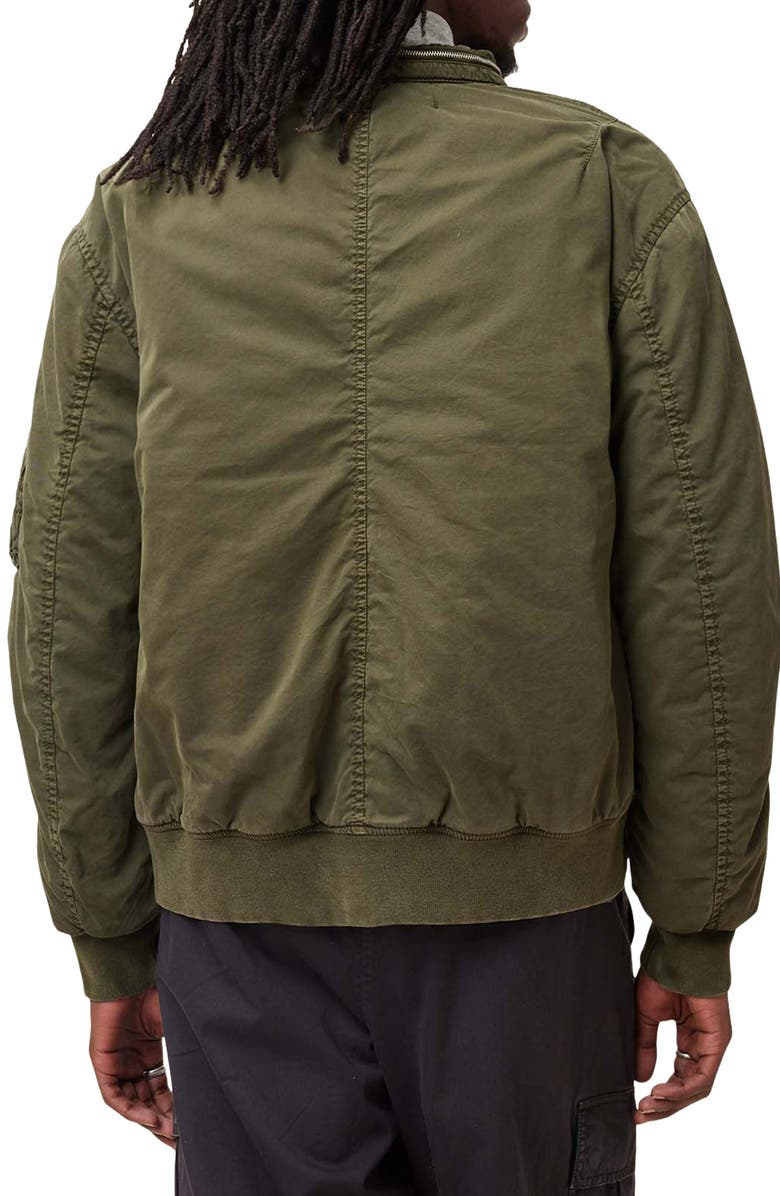 AllSaints Banner Relaxed Fit Bomber Jacket, Alternate, color,