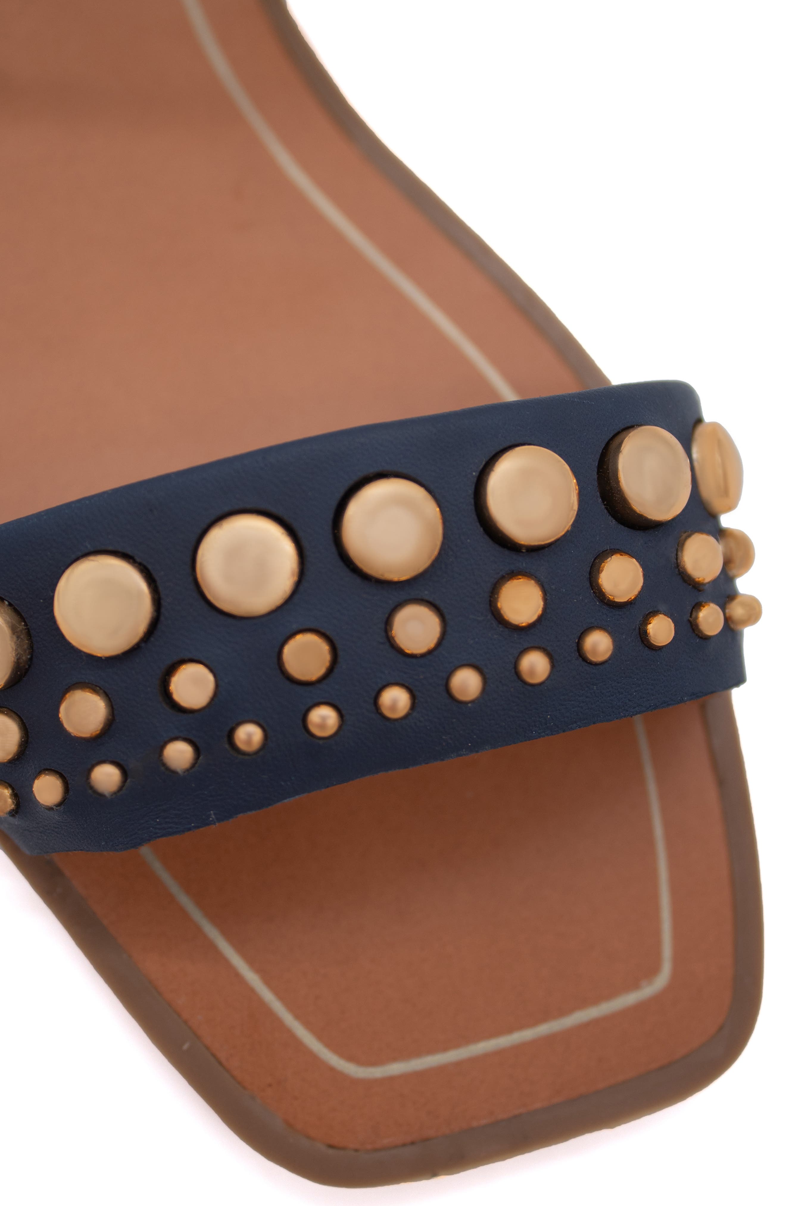 Studded Sandal, Alternate, color, MARINHO