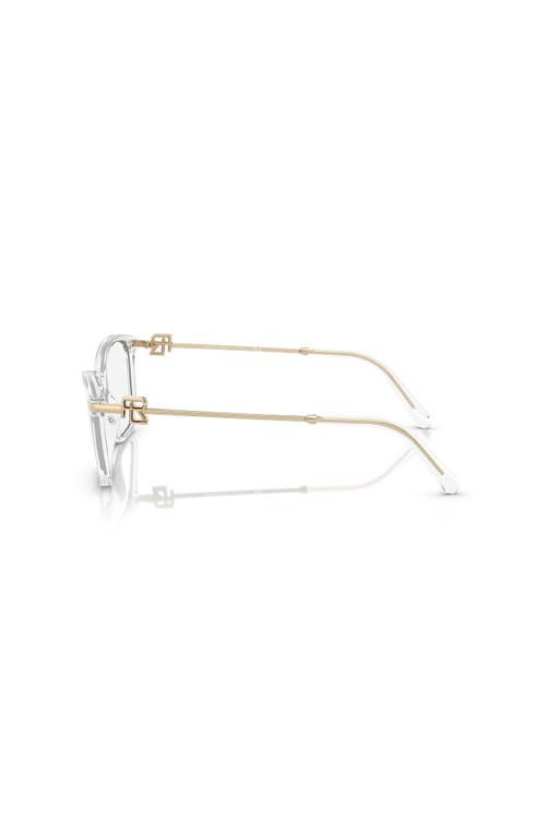 Ralph Lauren 55mm Butterfly Optical Glasses In Transparent
