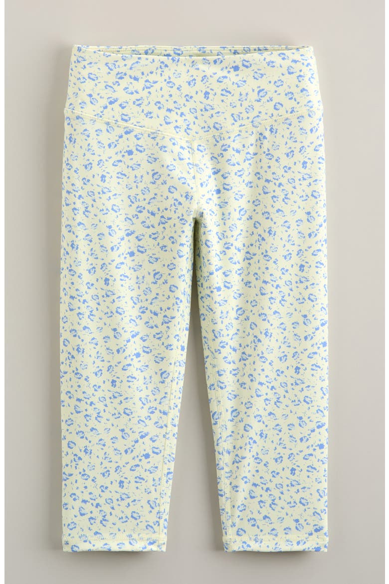 Kids' Live By High Waist Crop Leggings, Main, color, YELLOW FROST MAGGIE FLORAL
