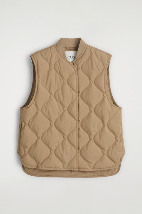 Oversized Quilted Down Gilet