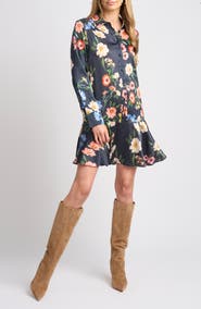 Ted Baker Gloria Floral Long Sleeve Shirtdress