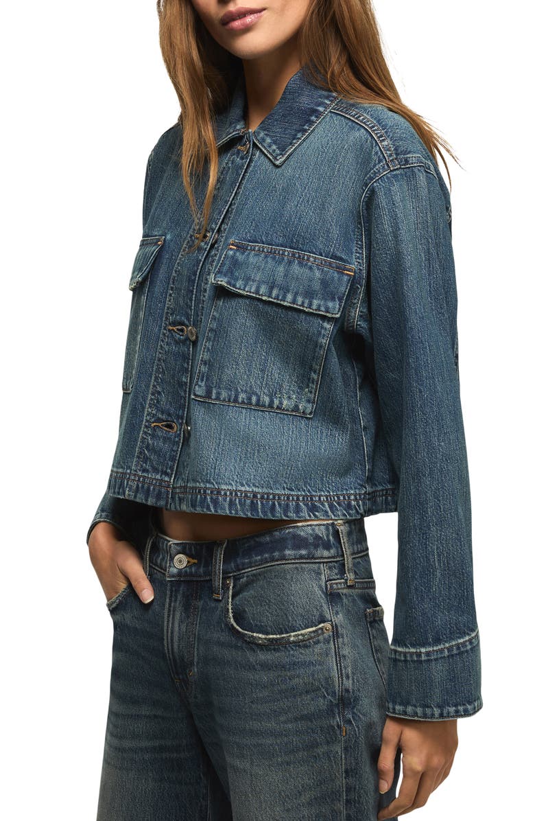 Lucky Brand Utility Denim Jacket, Alternate, color, Glamorous Wash