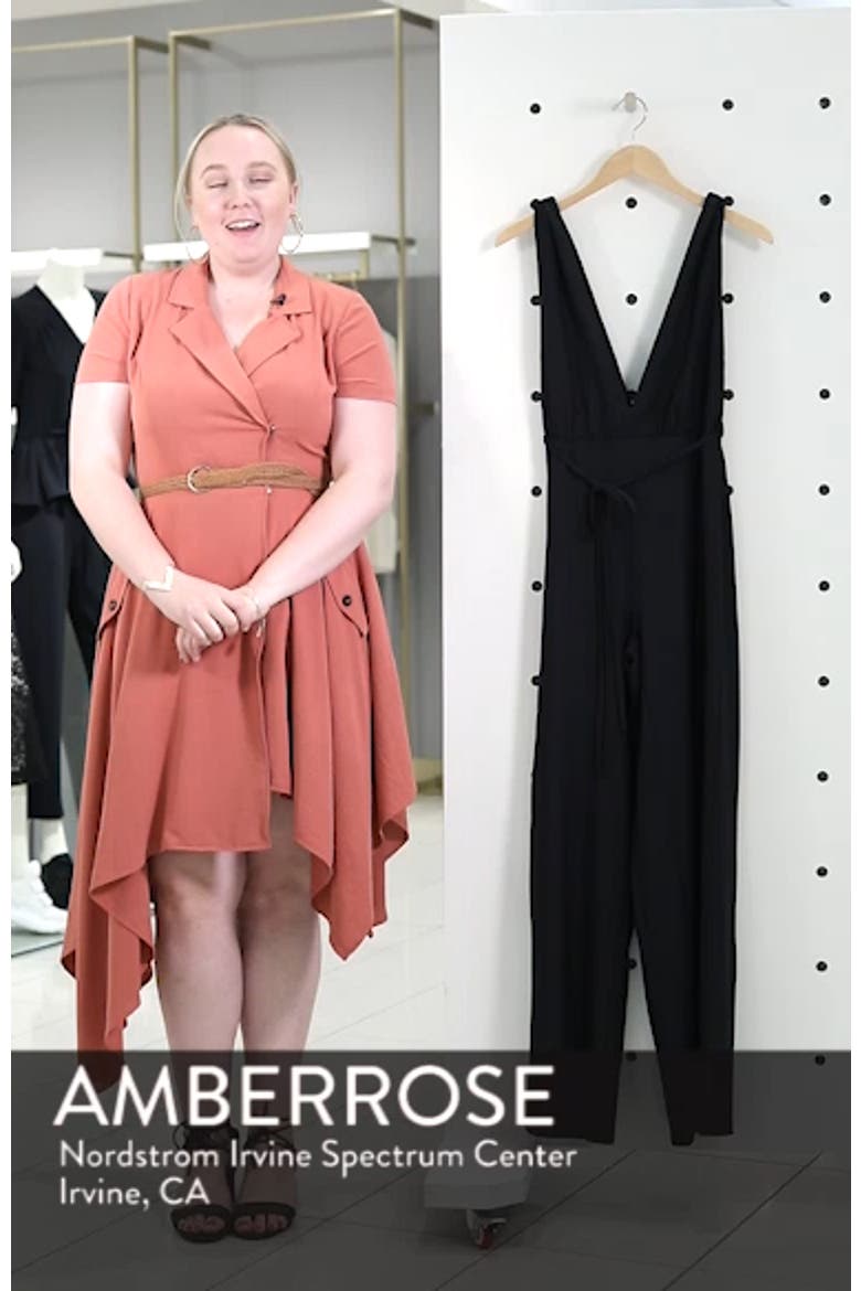 Deep V Jumpsuit video