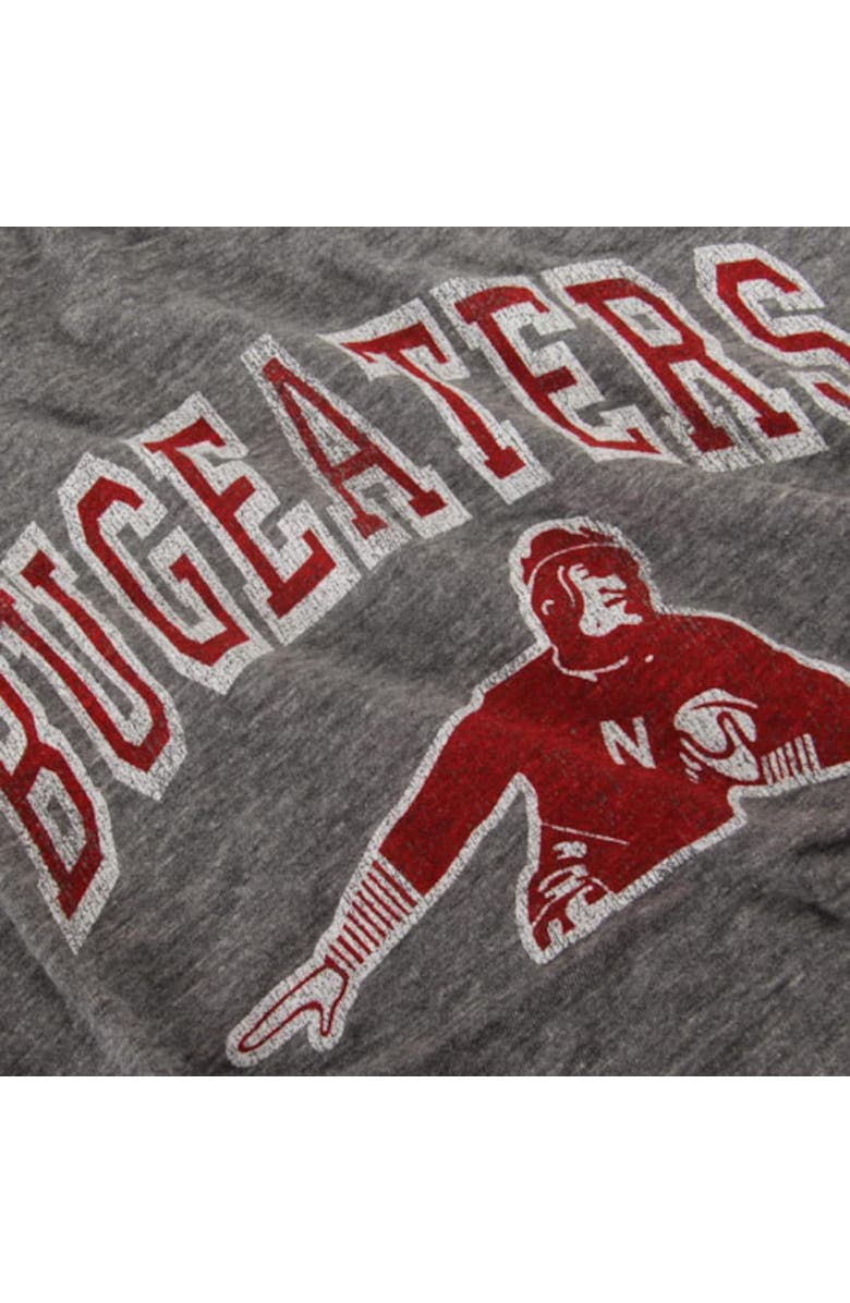 Retro Brand Men's Original Retro Brand Heather Gray Nebraska Huskers Vintage Bugeaters Tri-Blend T-Shirt, Alternate, color, 