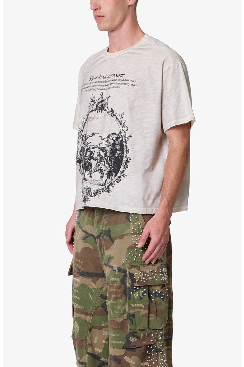 Do Not Return Distressed Graphic T-Shirt, Alternate, color, OFF WHITE