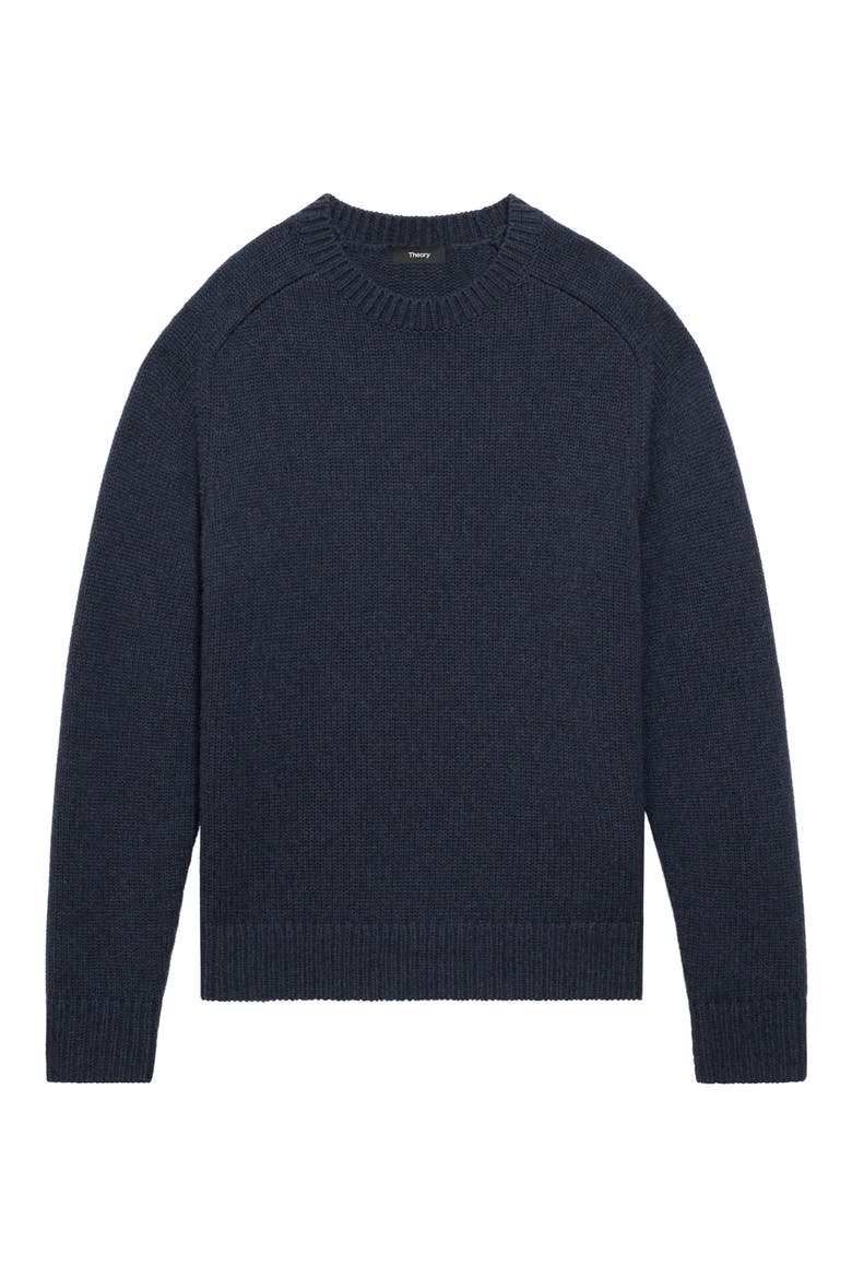 Heavyweight Wool & Cashmere Sweater, Alternate, color, BALTIC MELANGE - 07S