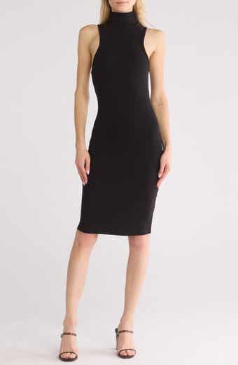 GO COUTURE Turtleneck Sleeveless Minidress