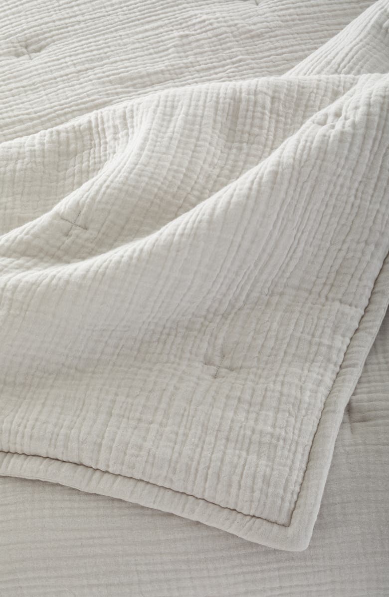 Nordstrom Cotton Gauze Quilt & Shams Set, Alternate, color, 