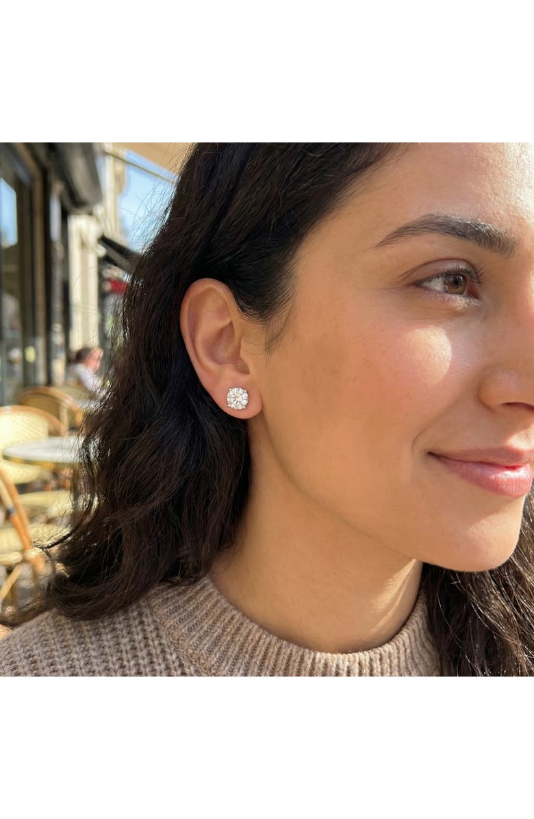 Bliss Diamond Certified 1.47Ct Round Diamond Studs in 14k Gold Lab Grown, Alternate, color, 14K White Gold