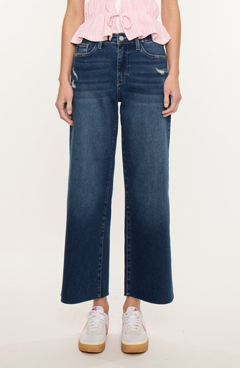 Tory Essentials High Rise Crop Wide Leg Jeans
