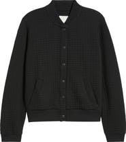 Caslon® Quilted Cotton Bomber Jacket