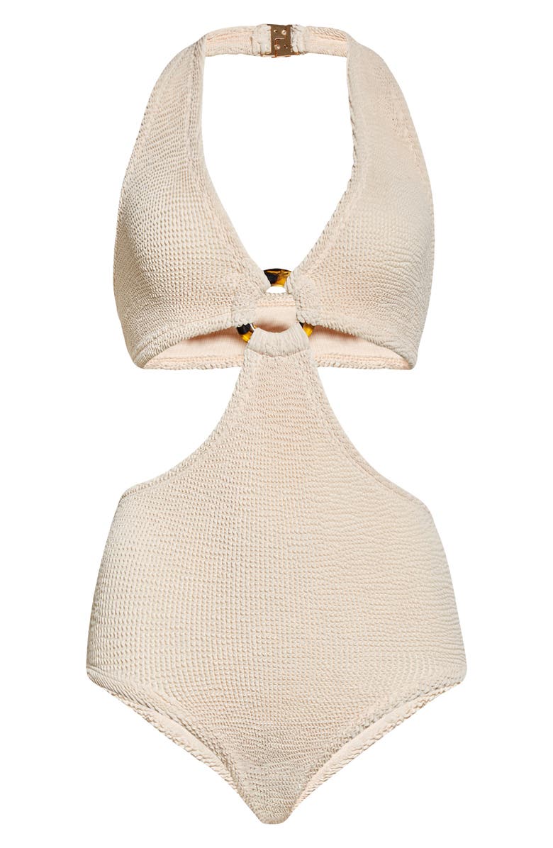 Hunza G One-Piece Cutout Swimsuit, Alternate, color, Blush